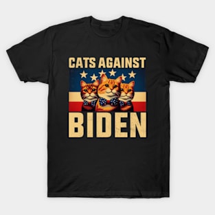 Cats Against Biden 2024 T-Shirt